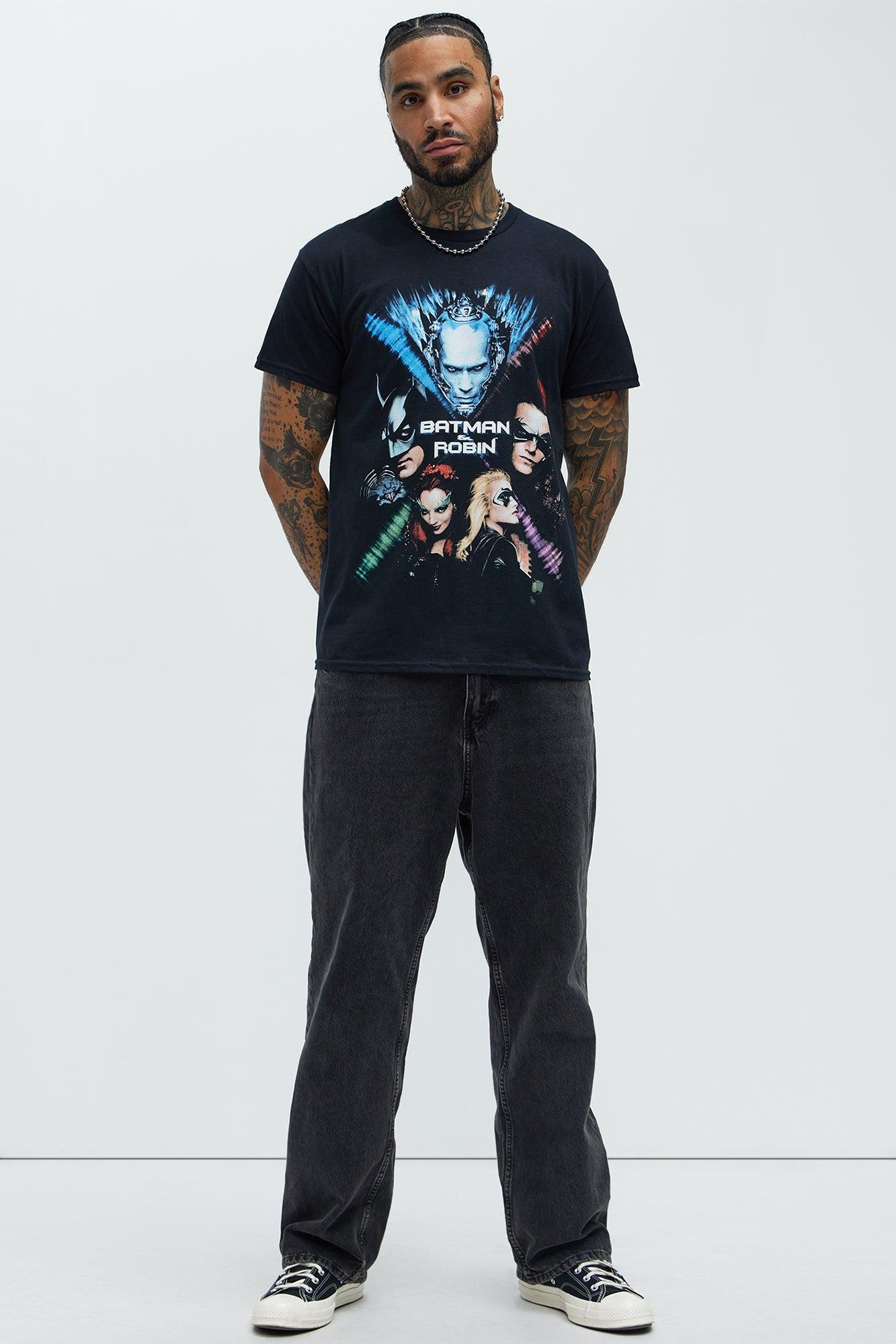 Batman & Robin Poster Short Sleeve Tee - Black Product Image