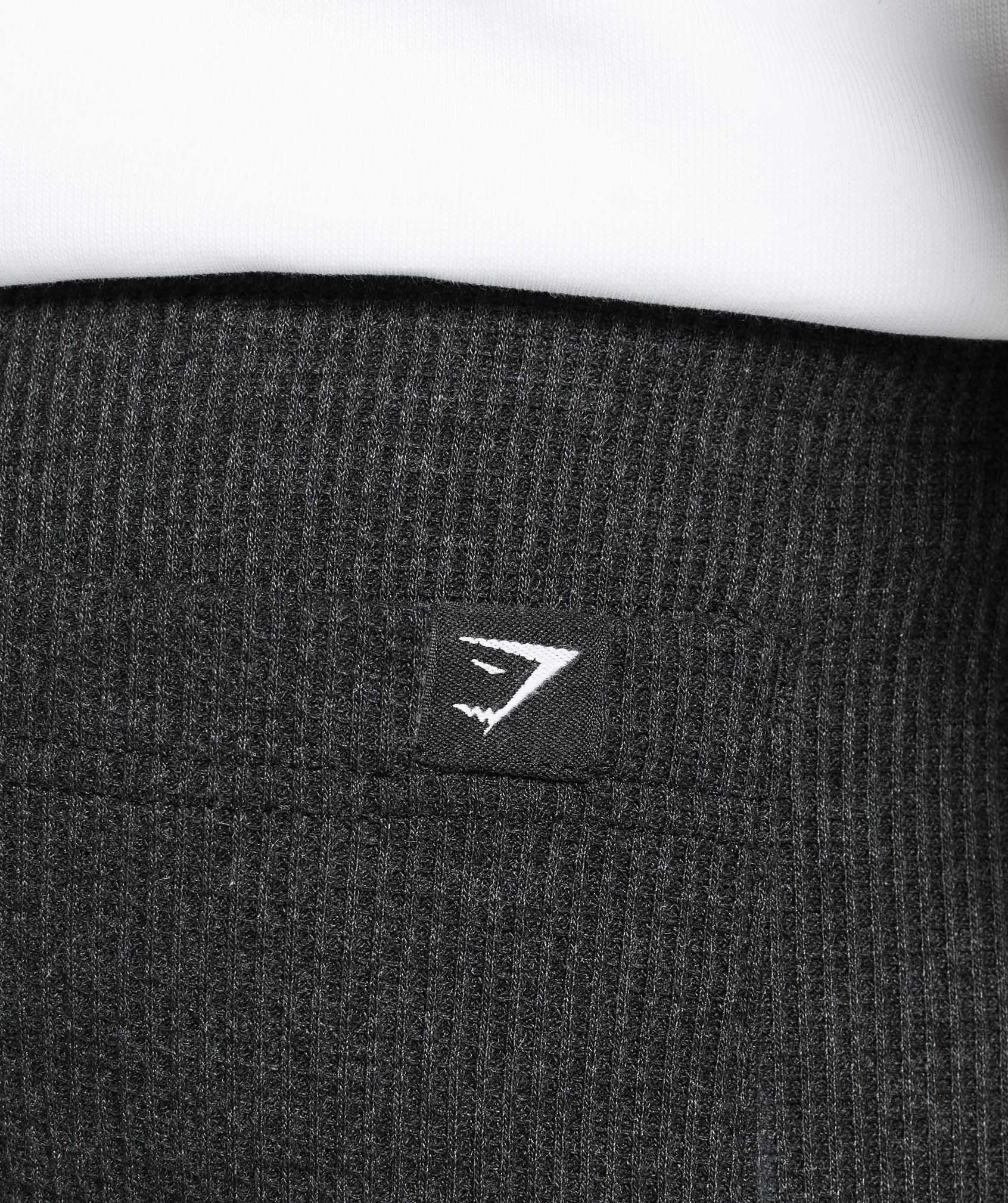 Gymshark Waffle Shorts - Black Male Product Image