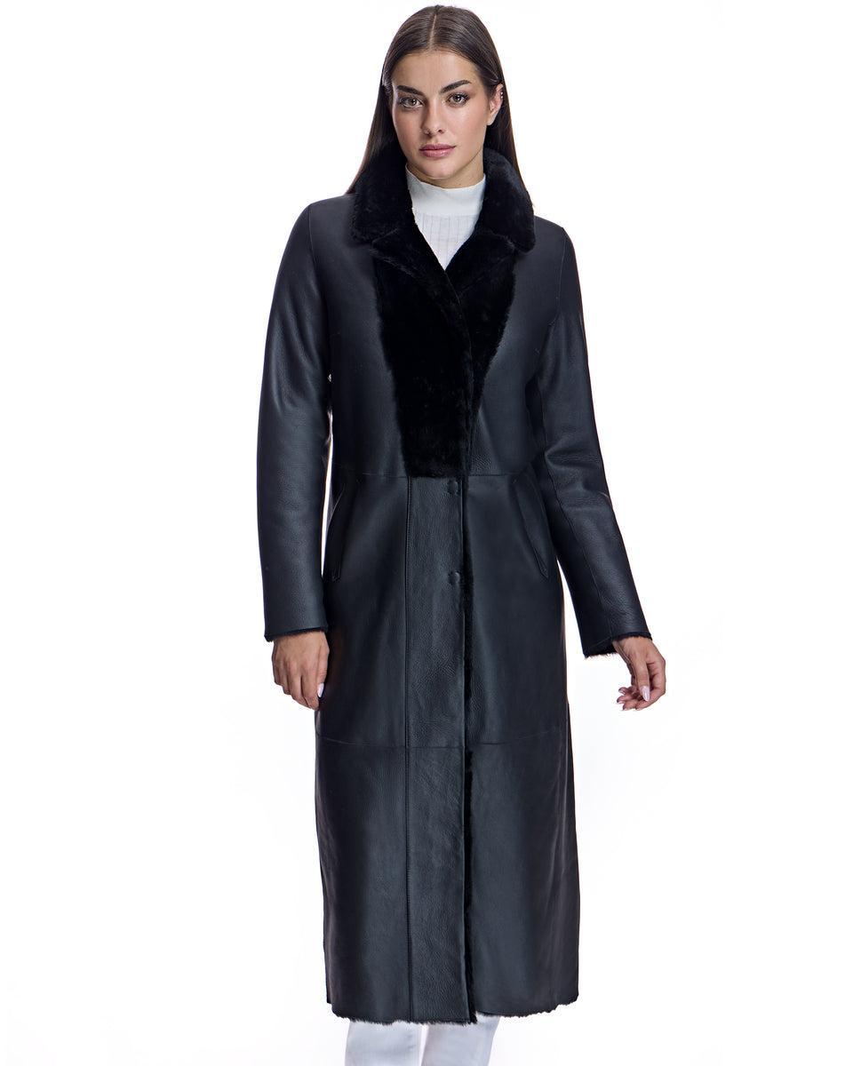 Maxi Reversible Shearling Coat Product Image
