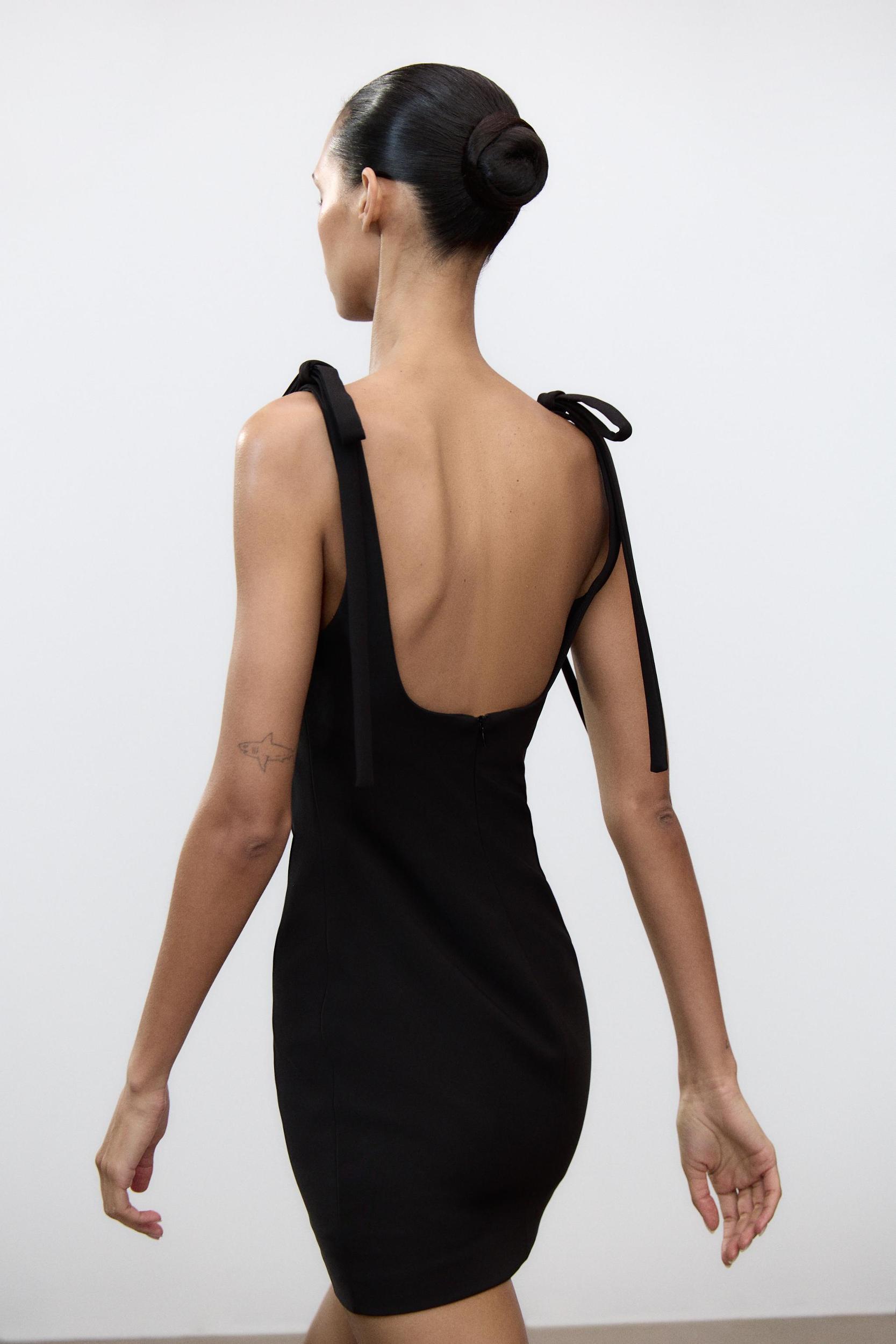 SHORT TIE-STRAP DRESS Product Image