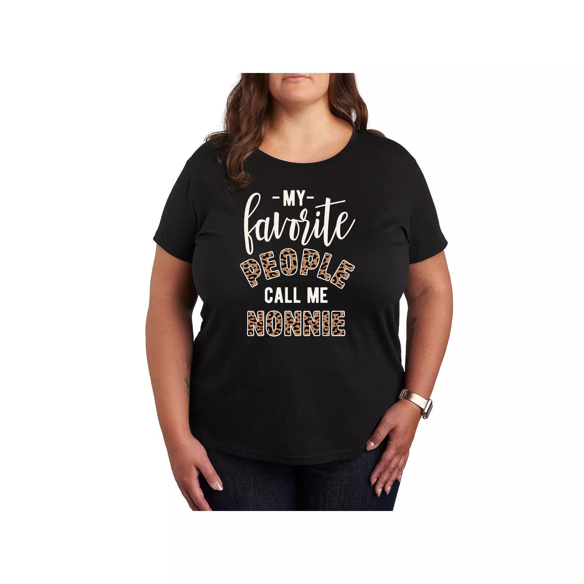 Plus Favorite People Nonnie Graphic Tee, Women's,  Product Image