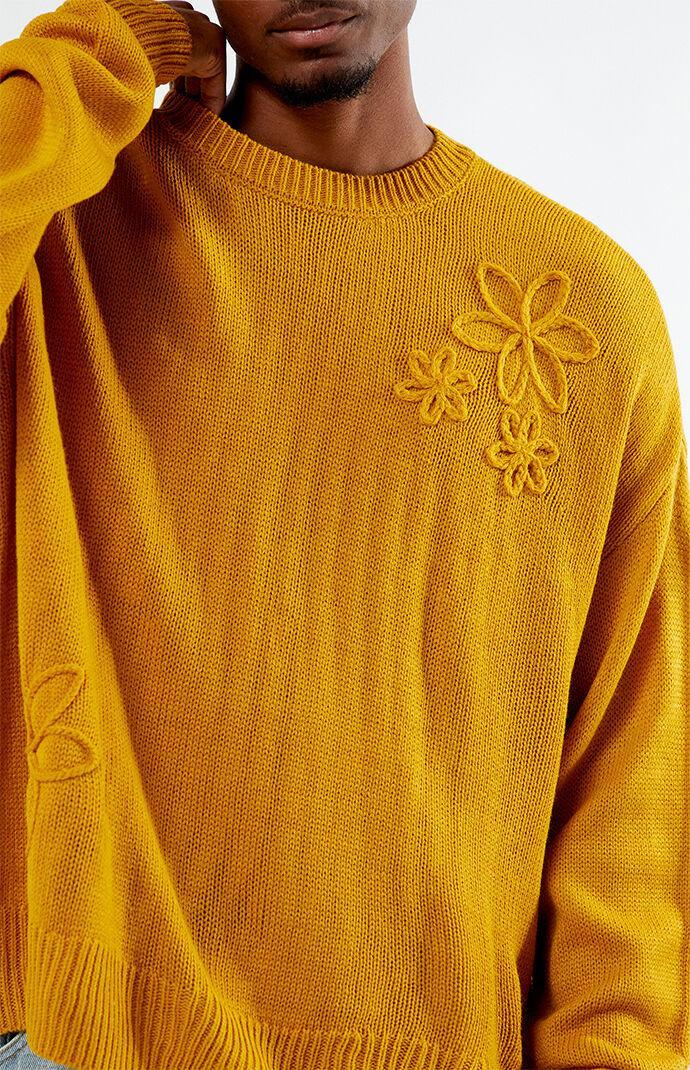 Men's Floral Knit Sweater Product Image