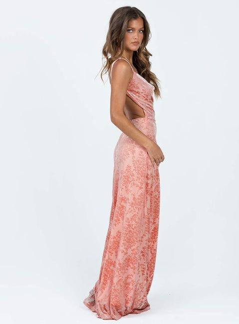 Amiya Maxi Dress Pink Product Image