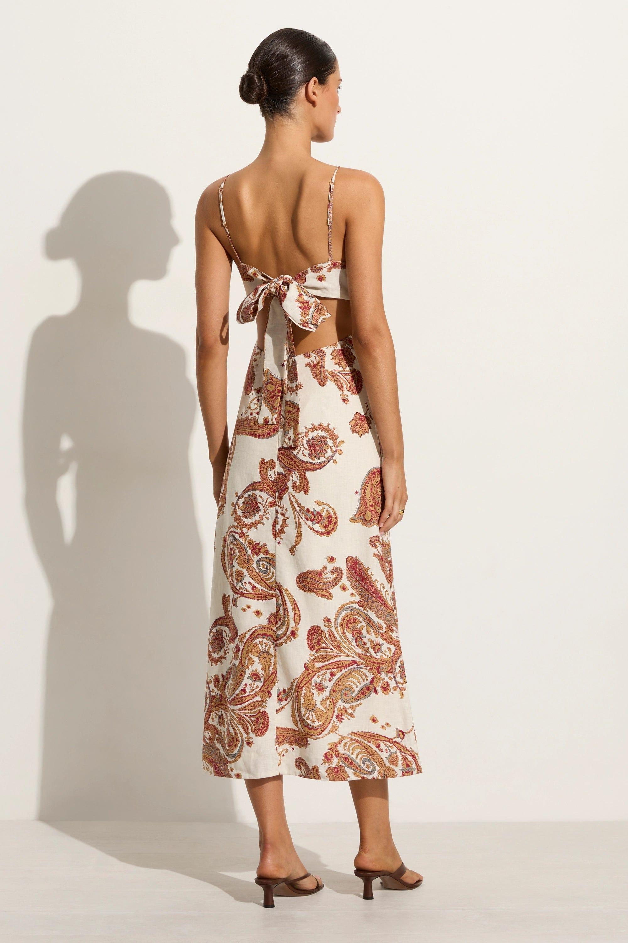 Regina Midi Dress Alessia Paisley - Final Sale Product Image