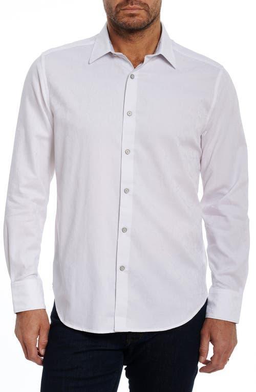 Mens Highland Stretch Cotton Jacquard Sport Shirt Product Image