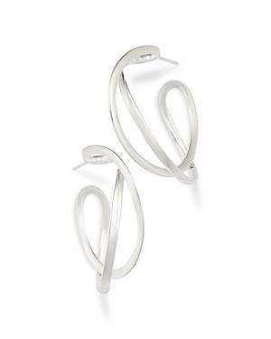 Georg Jensen Sterling Silver Infinity Medium Hoop Earrings Product Image