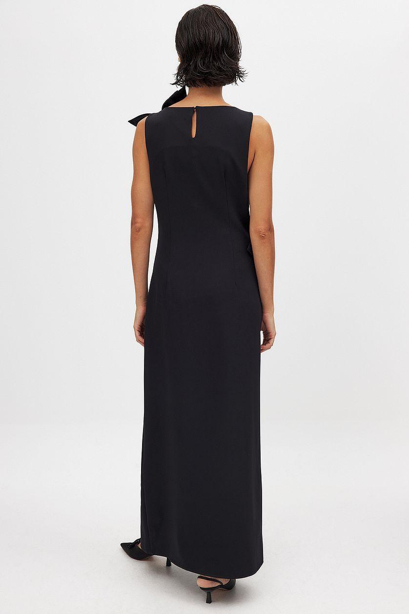Tailored Bow Maxi Dress Product Image