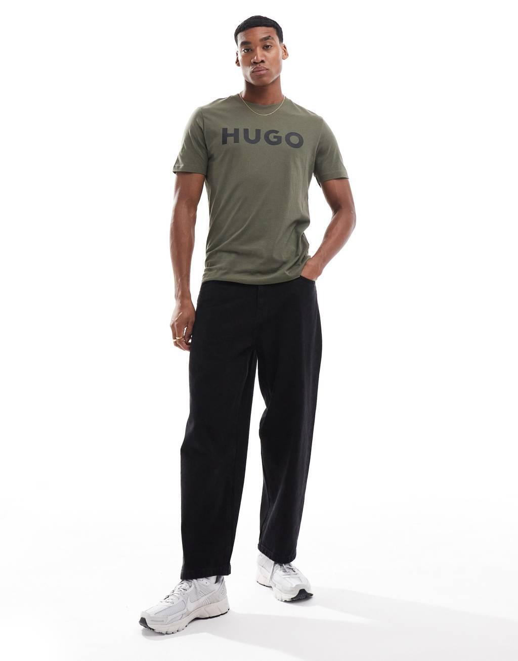 HUGO Red dulivio t-shirt in khaki Product Image