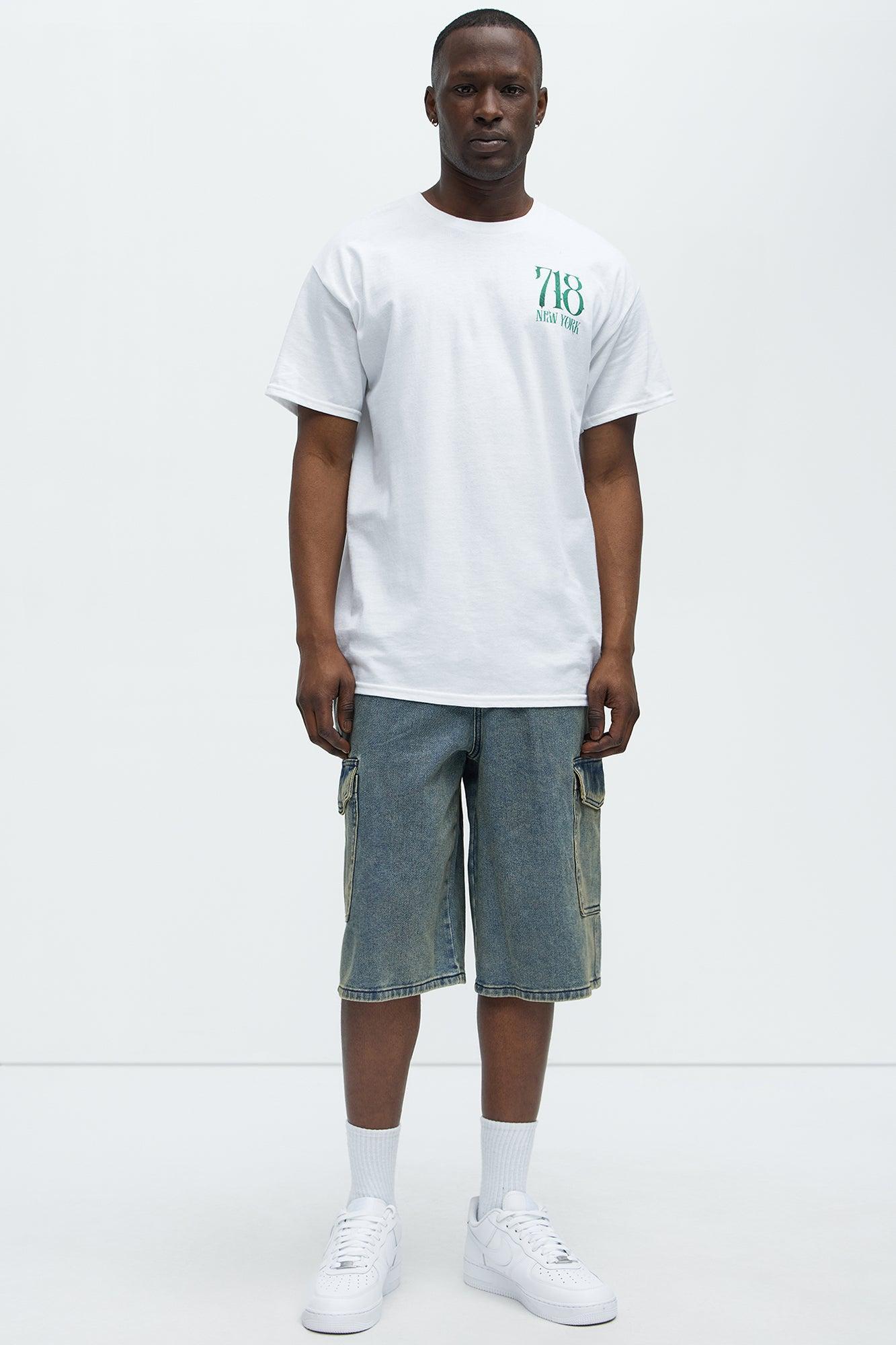 718 New York Short Sleeve Tee - White Product Image