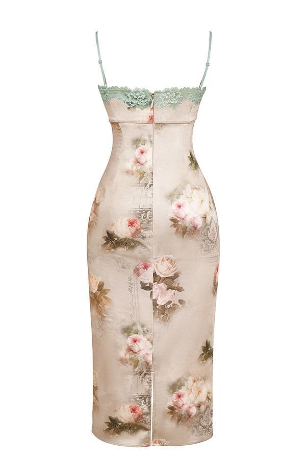 Venus  vintage floral midi dress Product Image