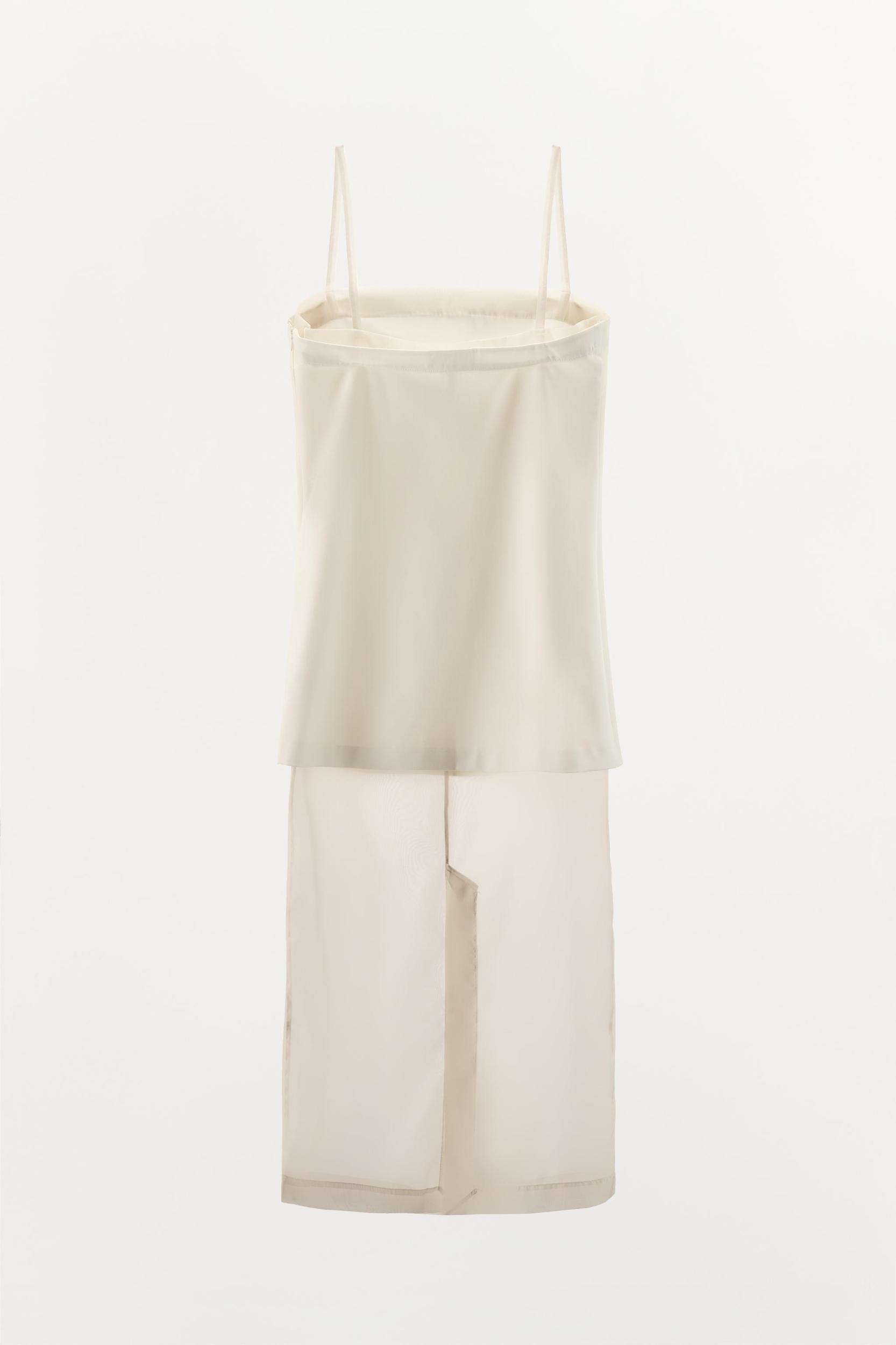 ORGANZA COMBINATION MIDI DRESS Product Image