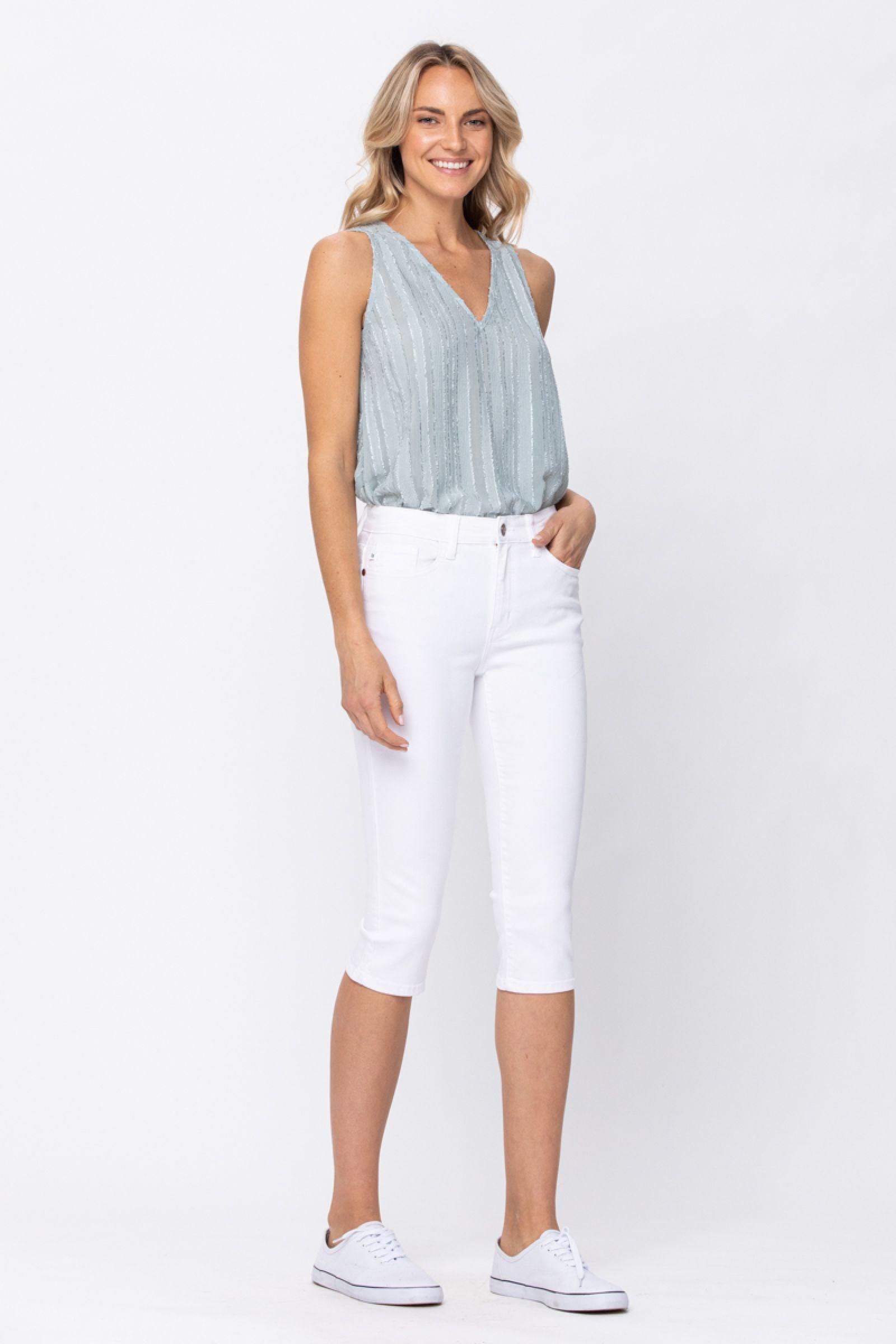 82292   Kathy Mid-Rise Capri by Judy Blue Jeans Product Image