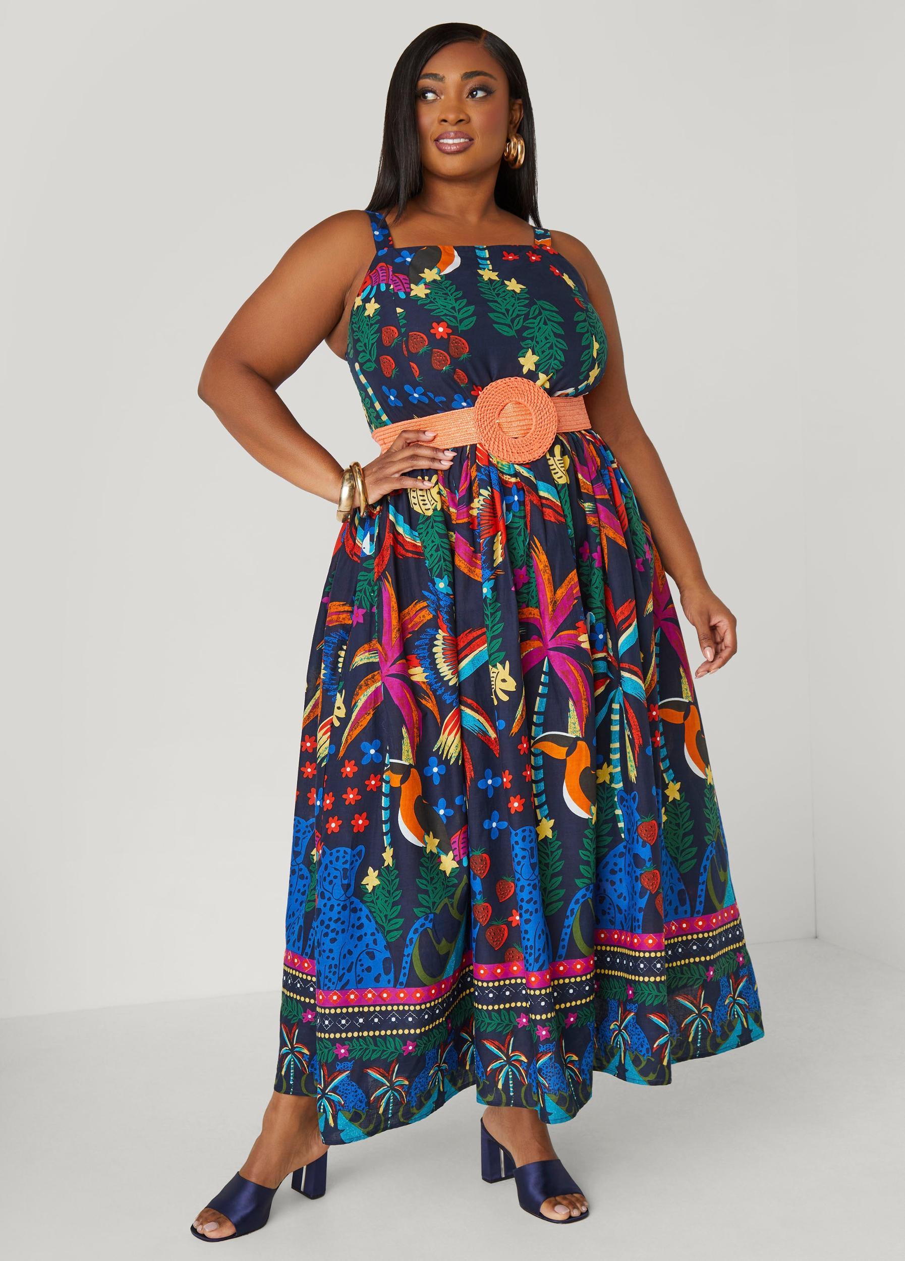 Raffia Buckle Stretch Belt Product Image