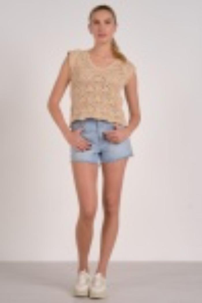 Cap Sleeve Sweater Product Image