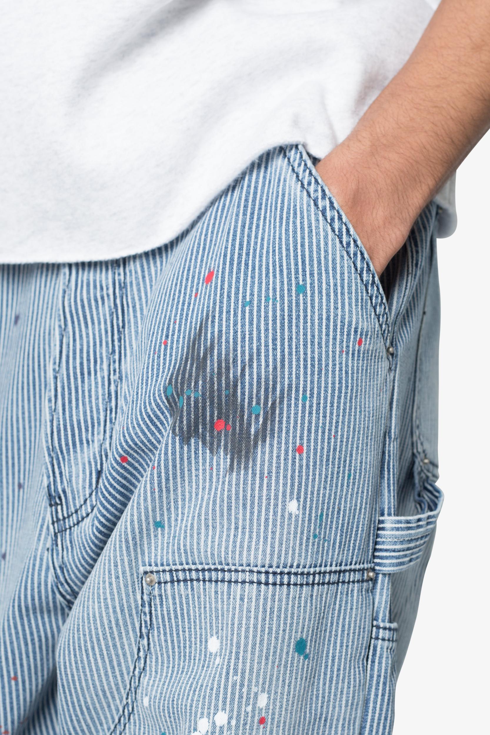 Ultra Baggy Jacquard Carpenter Pants - Grey Product Image