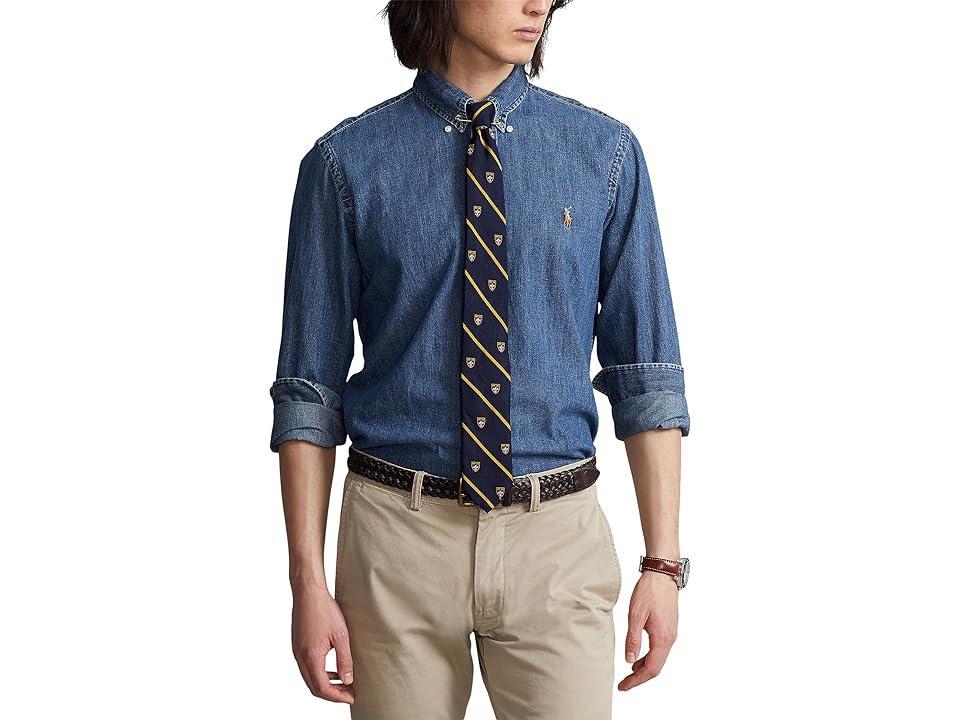 Polo Ralph Lauren Classic Fit Solid Denim Shirt Product Image