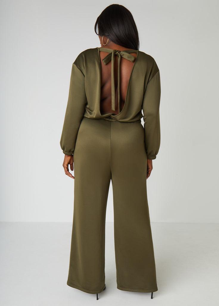 Open Back Wide Leg Jumpsuit Product Image