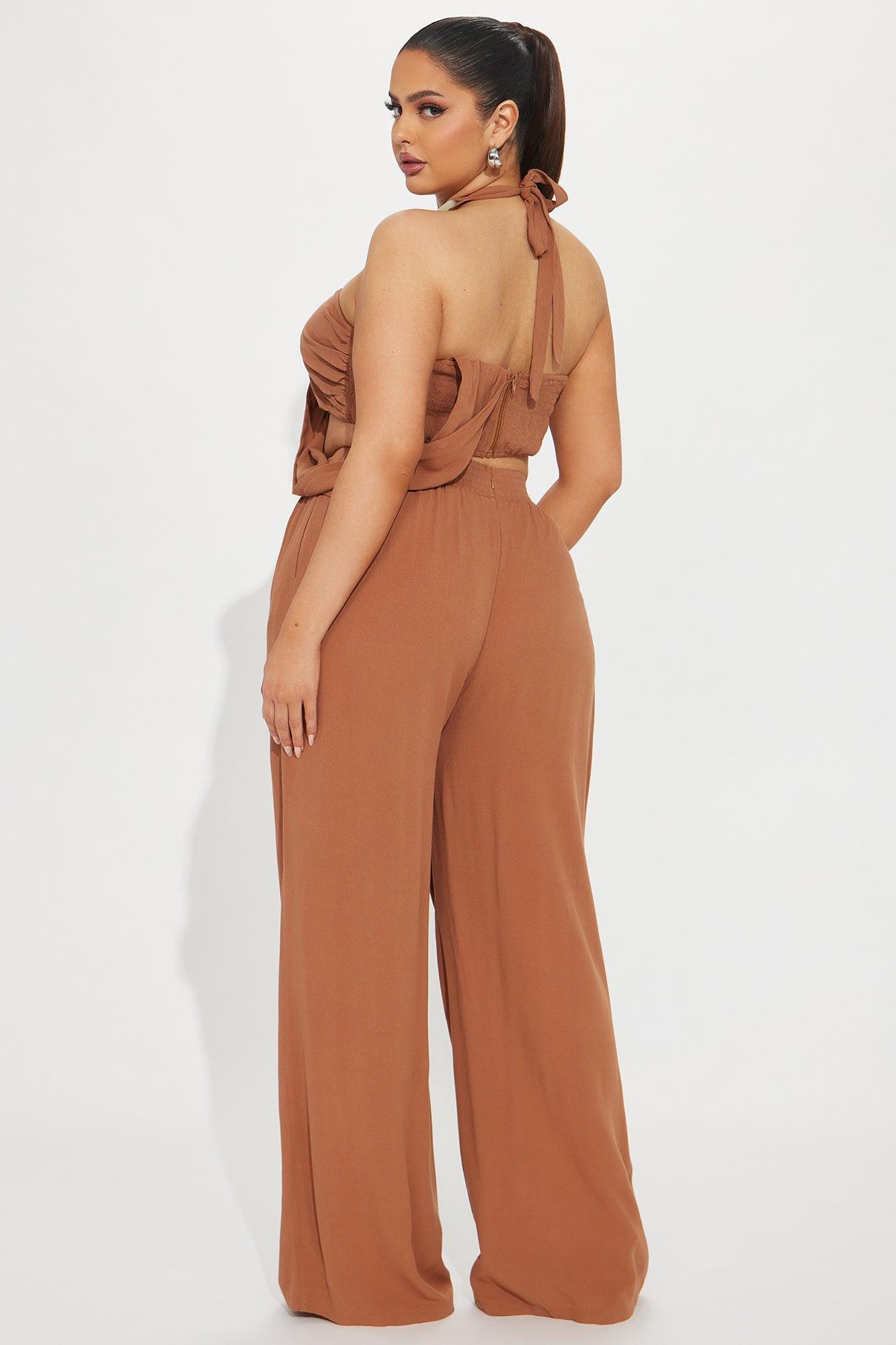 Under The Sun Pant Set - Mocha Product Image