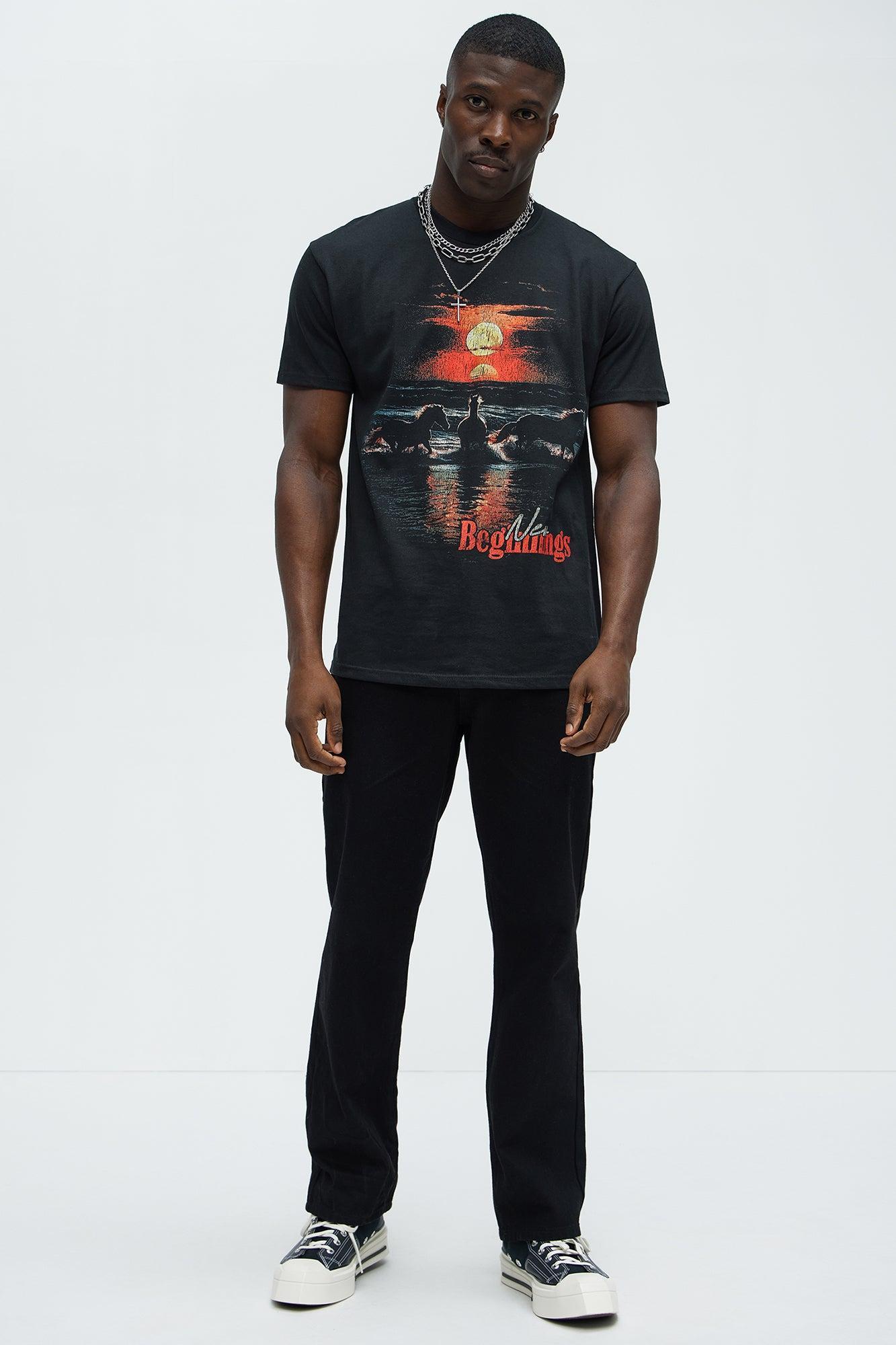 New Beginnings Are Ahead Short Sleeve Tee - Black Product Image