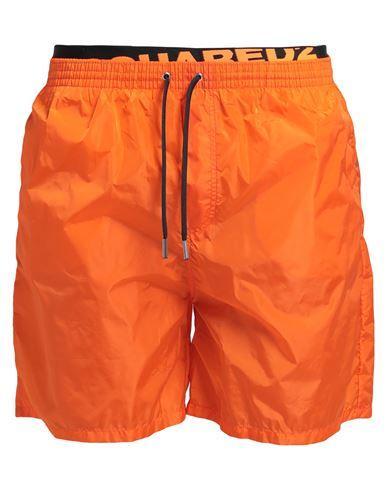 DSQUARED2 Man Swim Trunks Orange Size 38 Polyamide Product Image