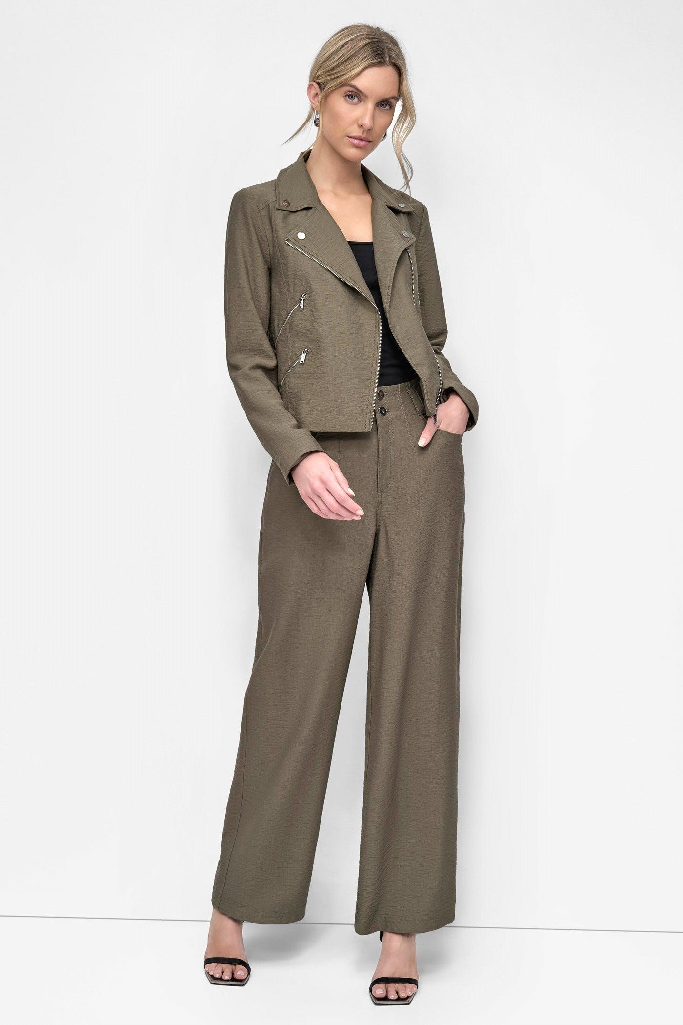 ZIPPER CRINKLE JACKET Product Image