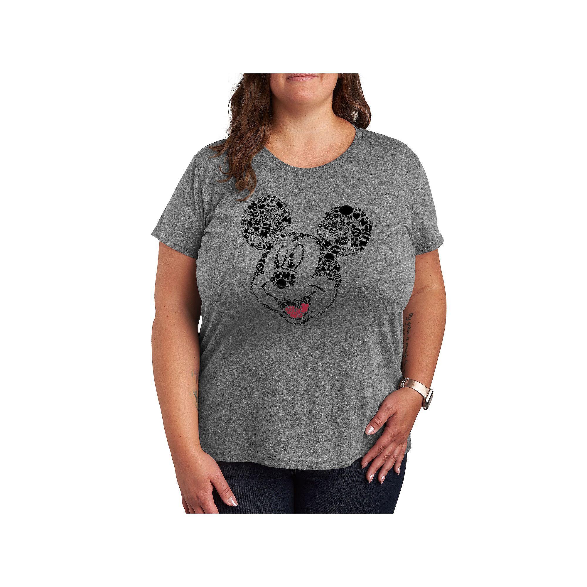Disney's Mickey Mouse Plus Iconic Fill Graphic Tee, Women's,  Product Image