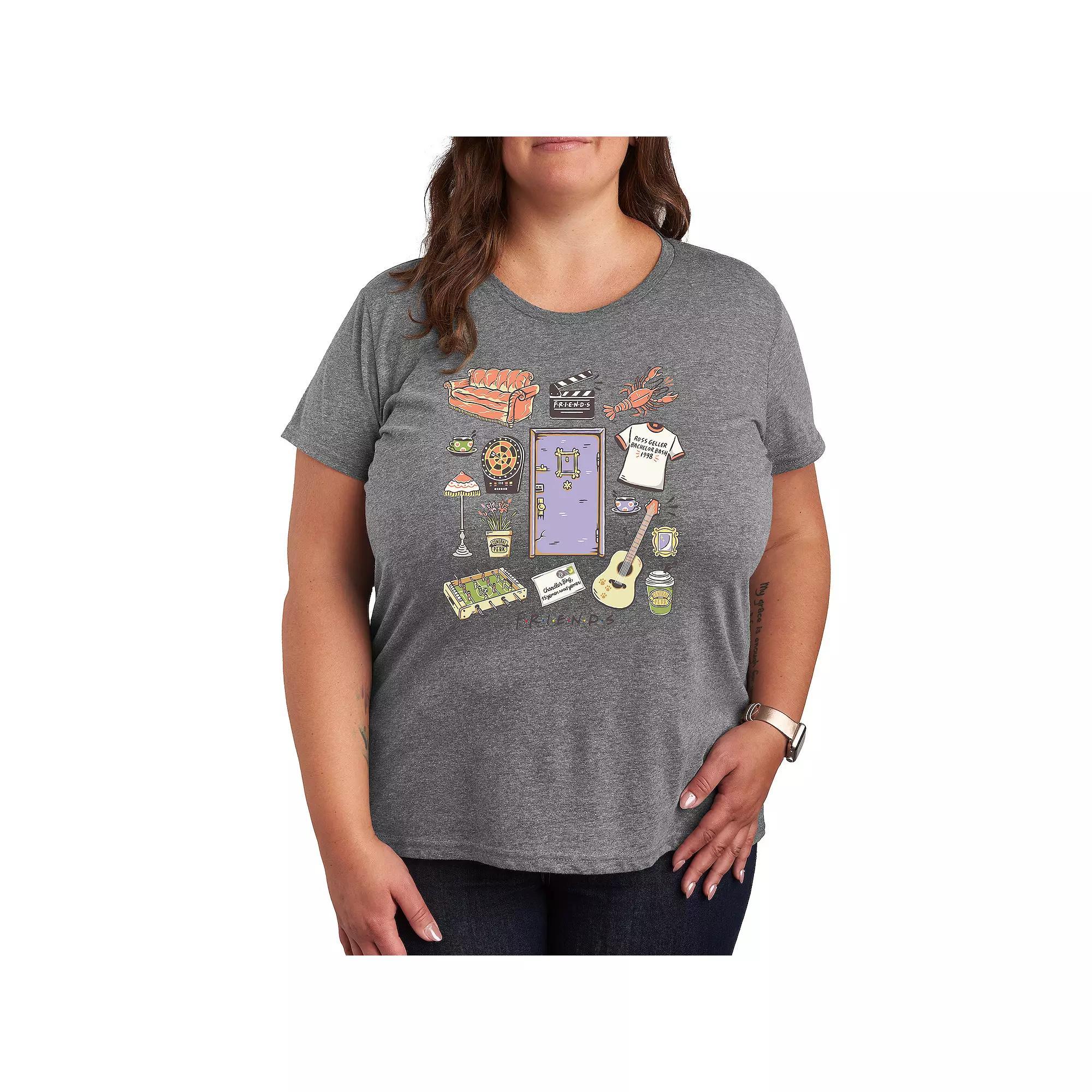 Women's Golden Girls President Rose Graphic Tee, Girl's, Size: XL, Grey Gray Product Image