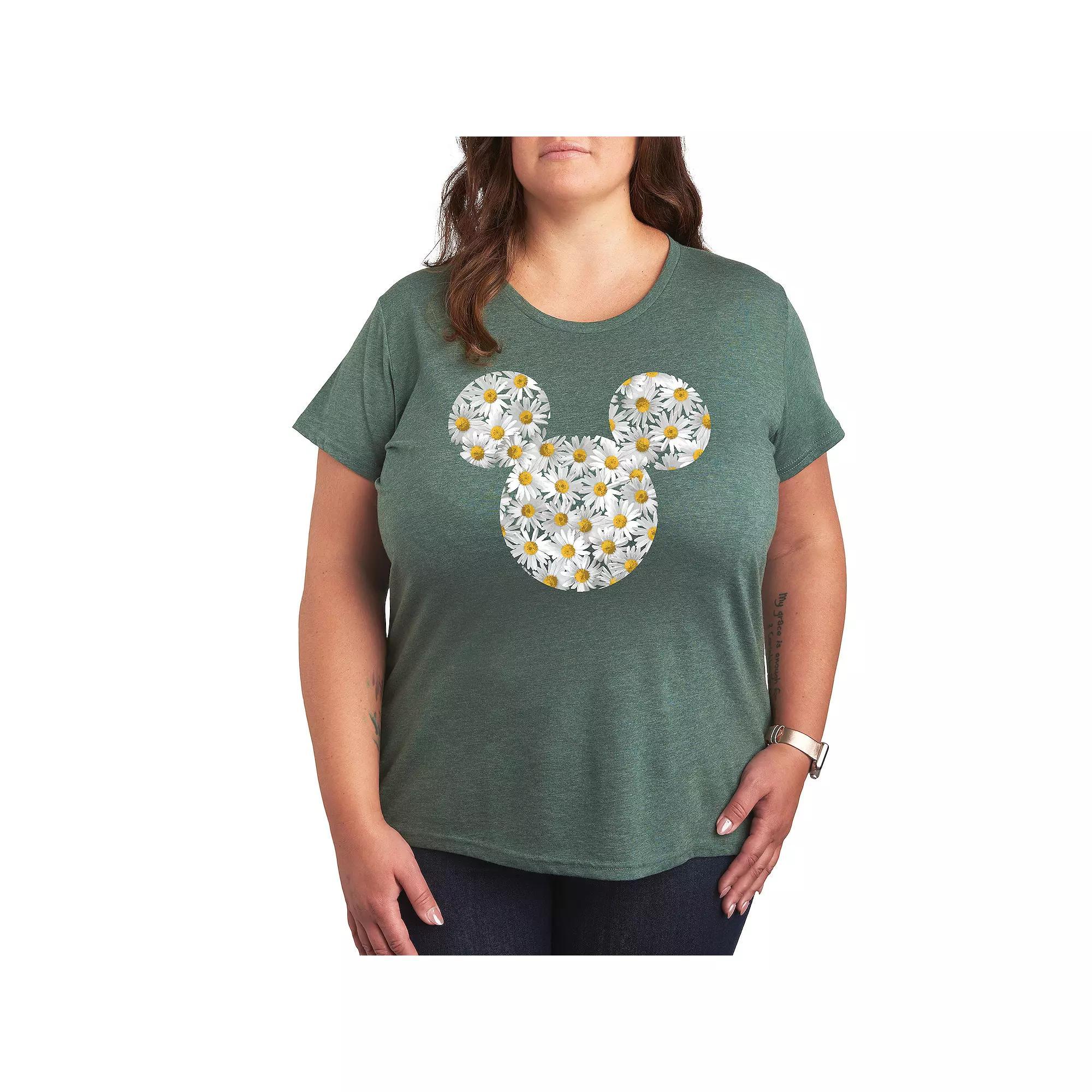 Disney's Mickey Mouse Plus Daisies Graphic Tee, Women's,  Product Image