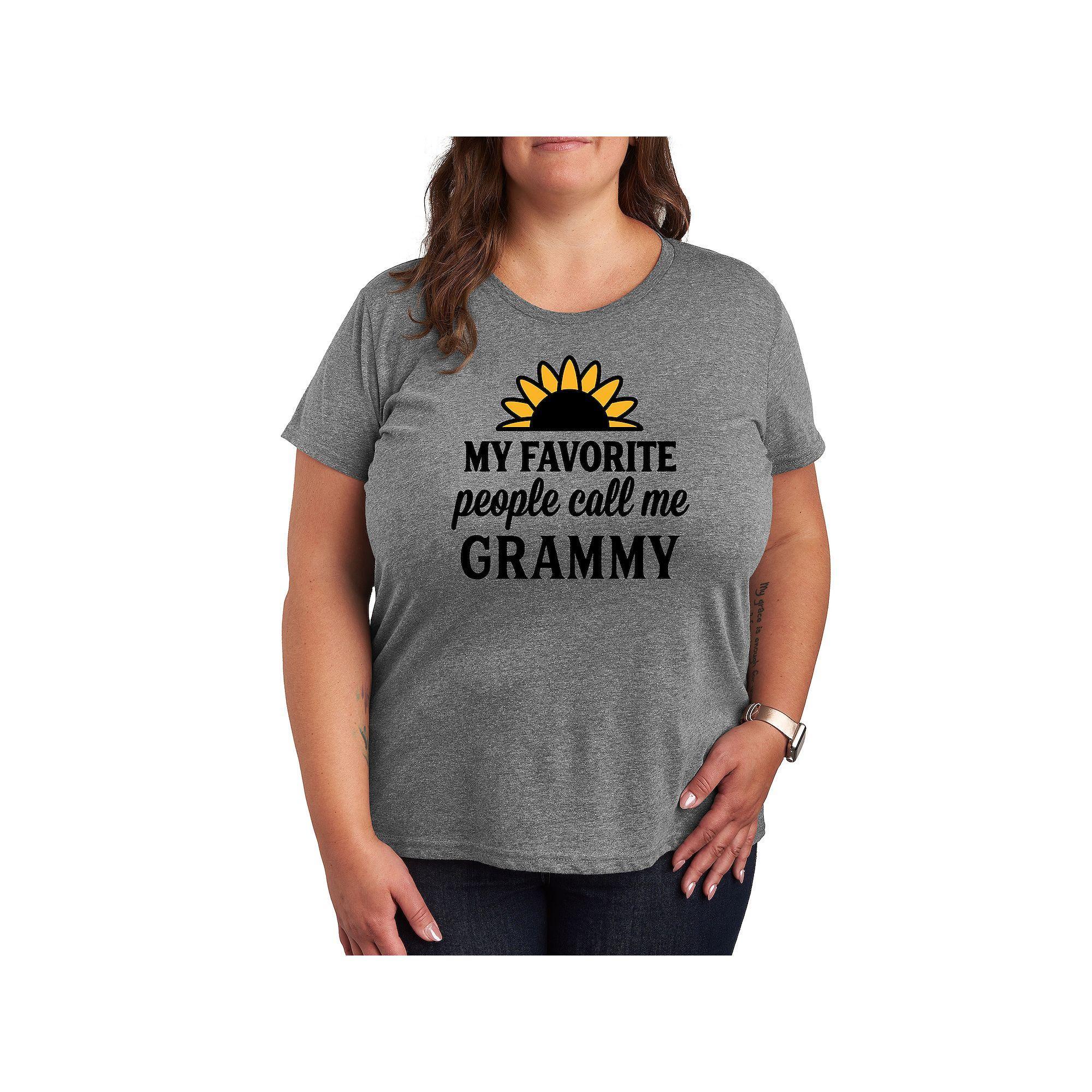 Plus Favorite People Grammy Graphic Tee, Women's,  Product Image