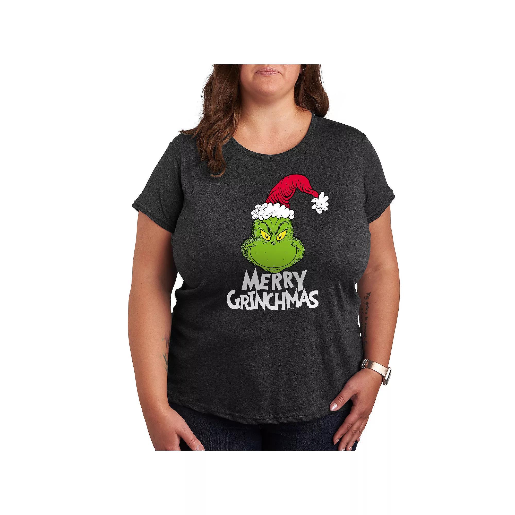 Women's Dr. Seuss The Grinch Merry Grinchmas Graphic Tee, Girl's,  Product Image