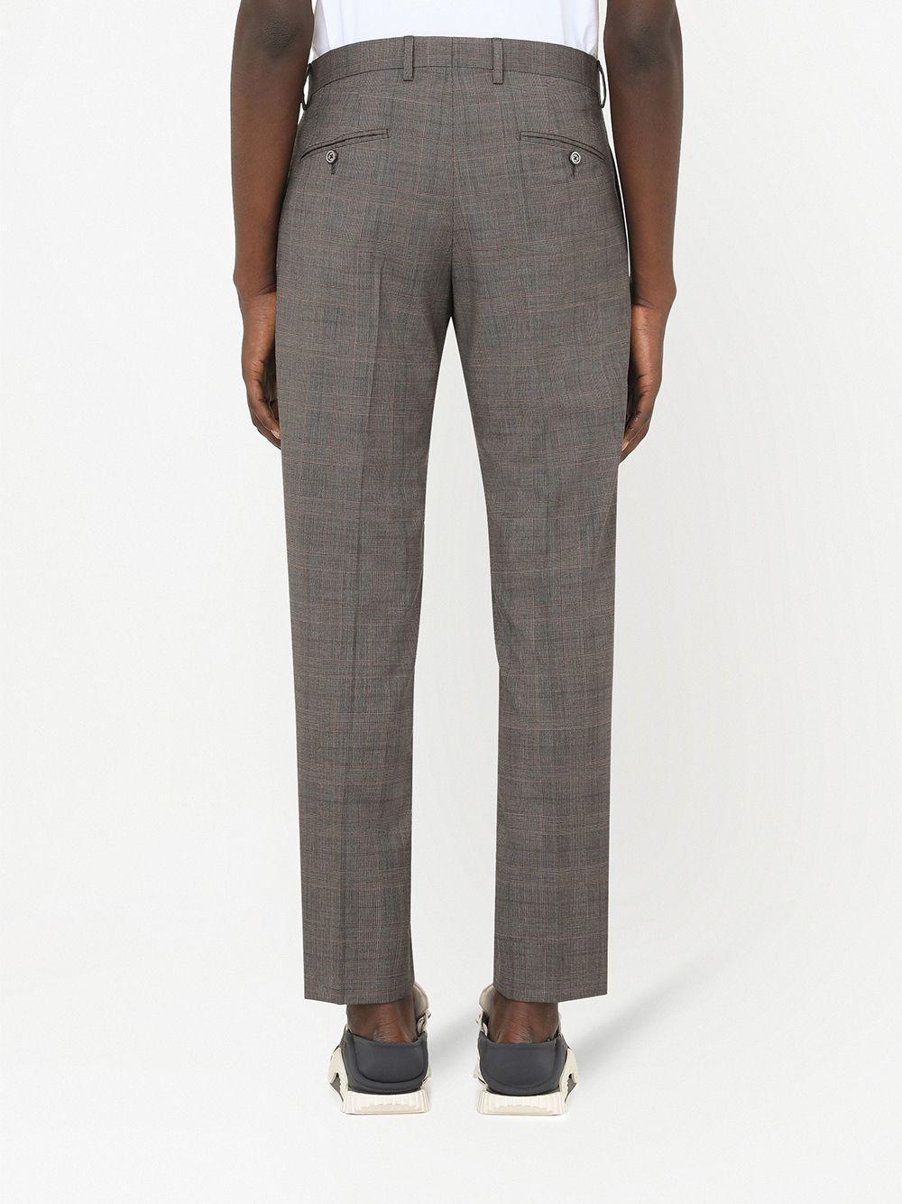 glen-plaid wool tailored trousers Product Image