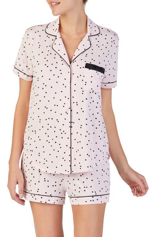 kate spade new york Dot Print Jersey Shorty Coordinating Pajama Set Product Image