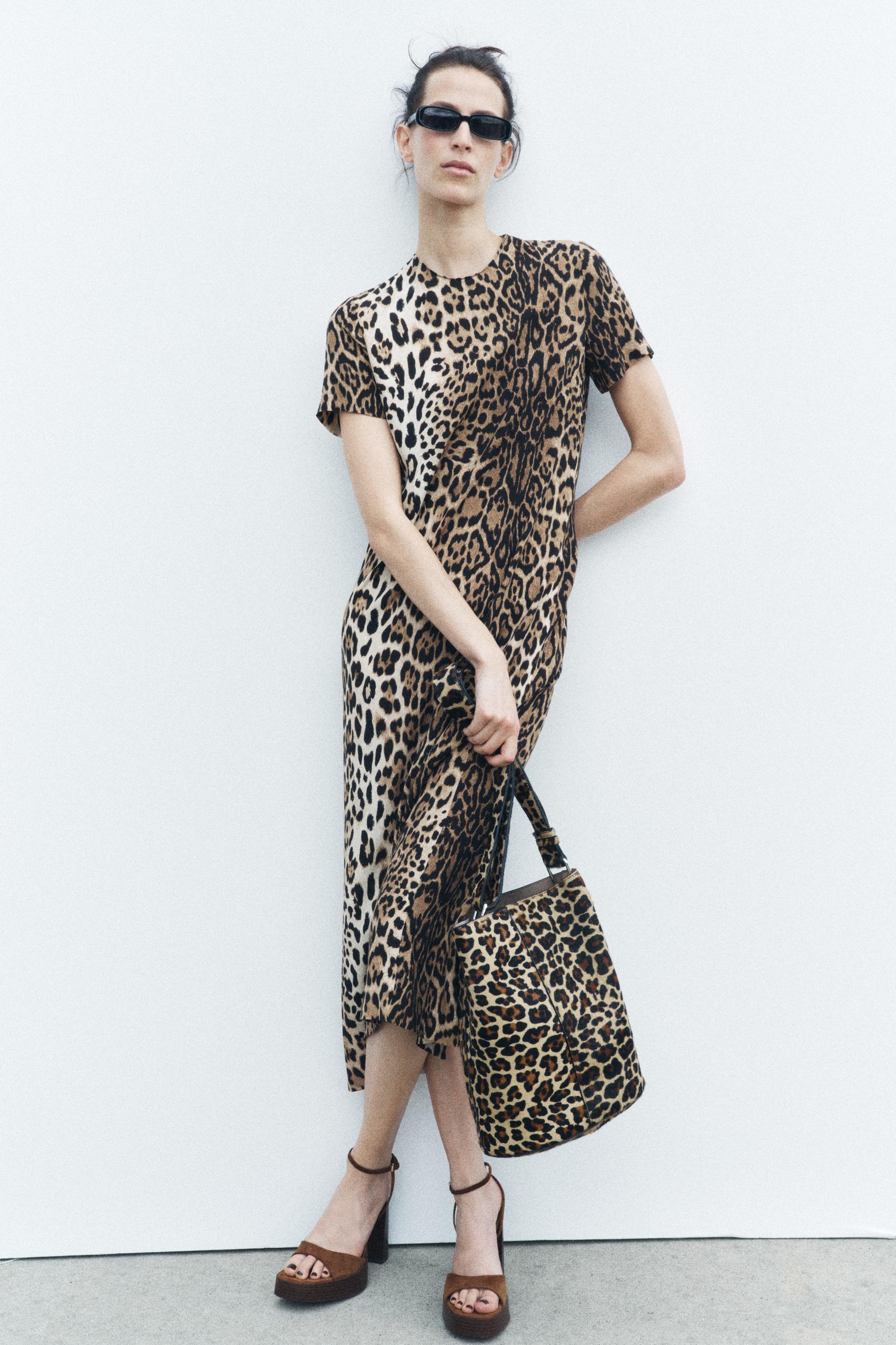 ANIMAL PRINT DRESS ZW COLLECTION Product Image