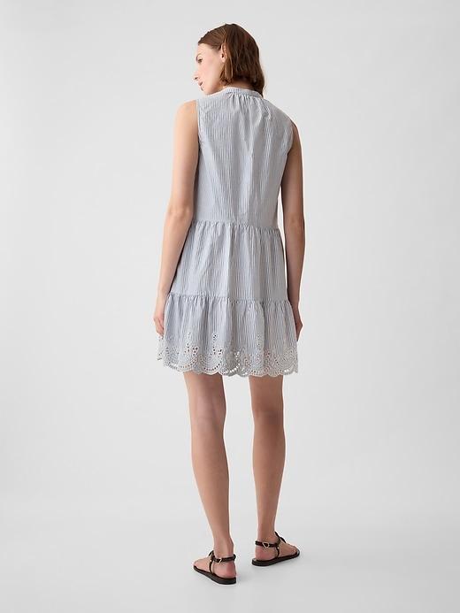 Eyelet Mini Shirtdress Product Image