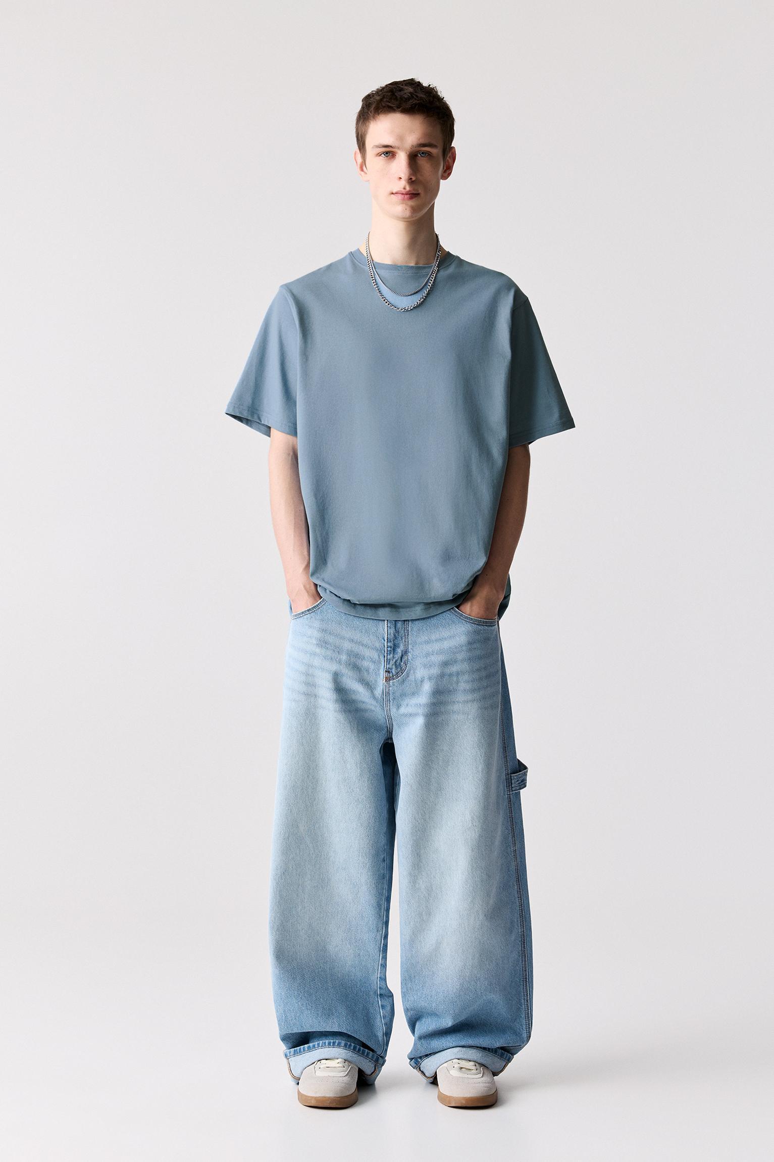 Basic short sleeve cotton T-shirt Product Image