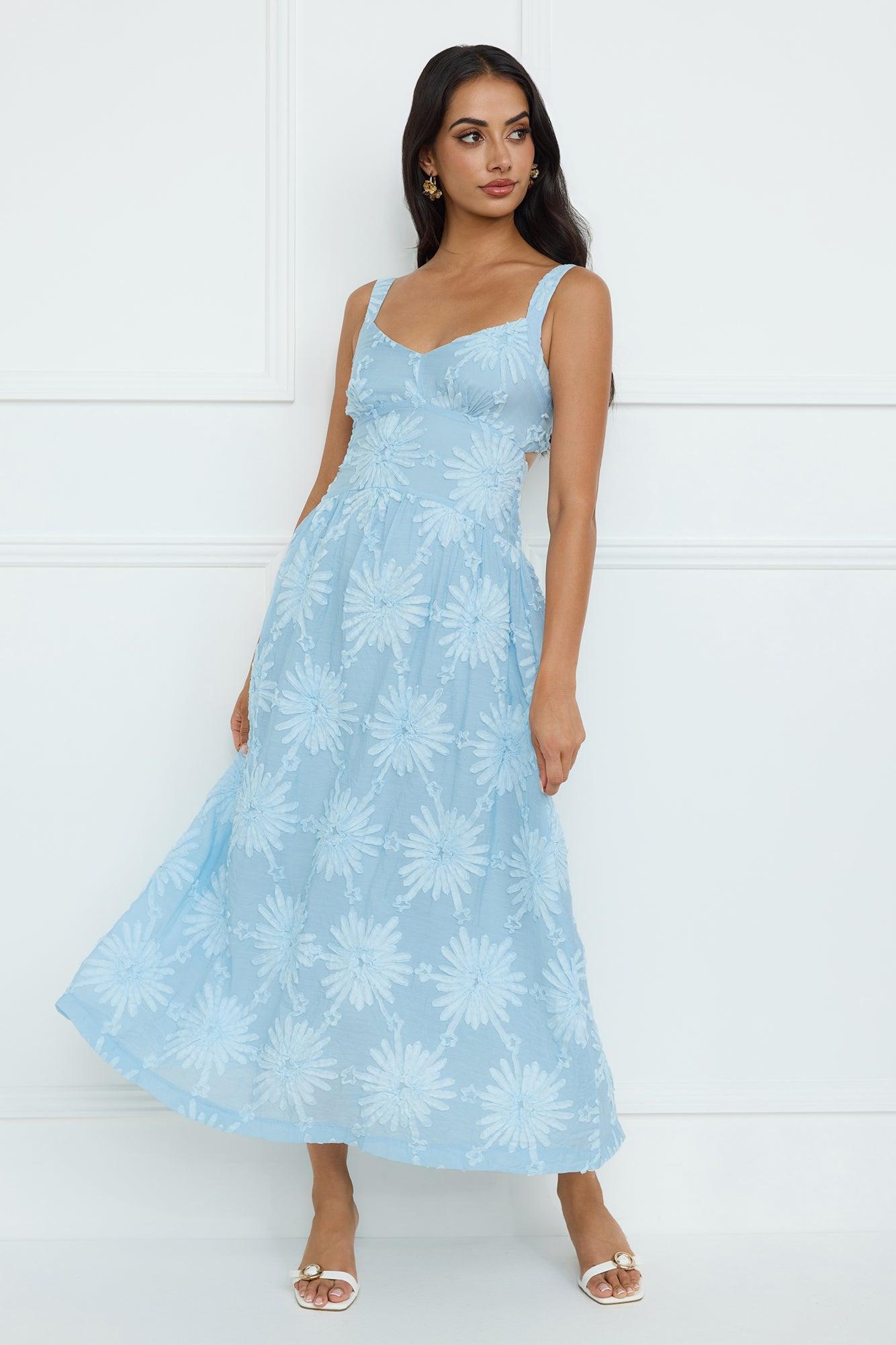 Exotic Euphoria Maxi Dress Blue Product Image