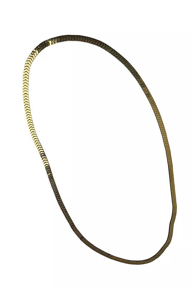 Vintage Long Gold Snake Chain Selected By Ankh By Racquel Product Image