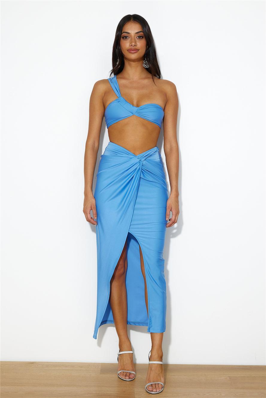 Ready For Goss Crop Top Blue Product Image