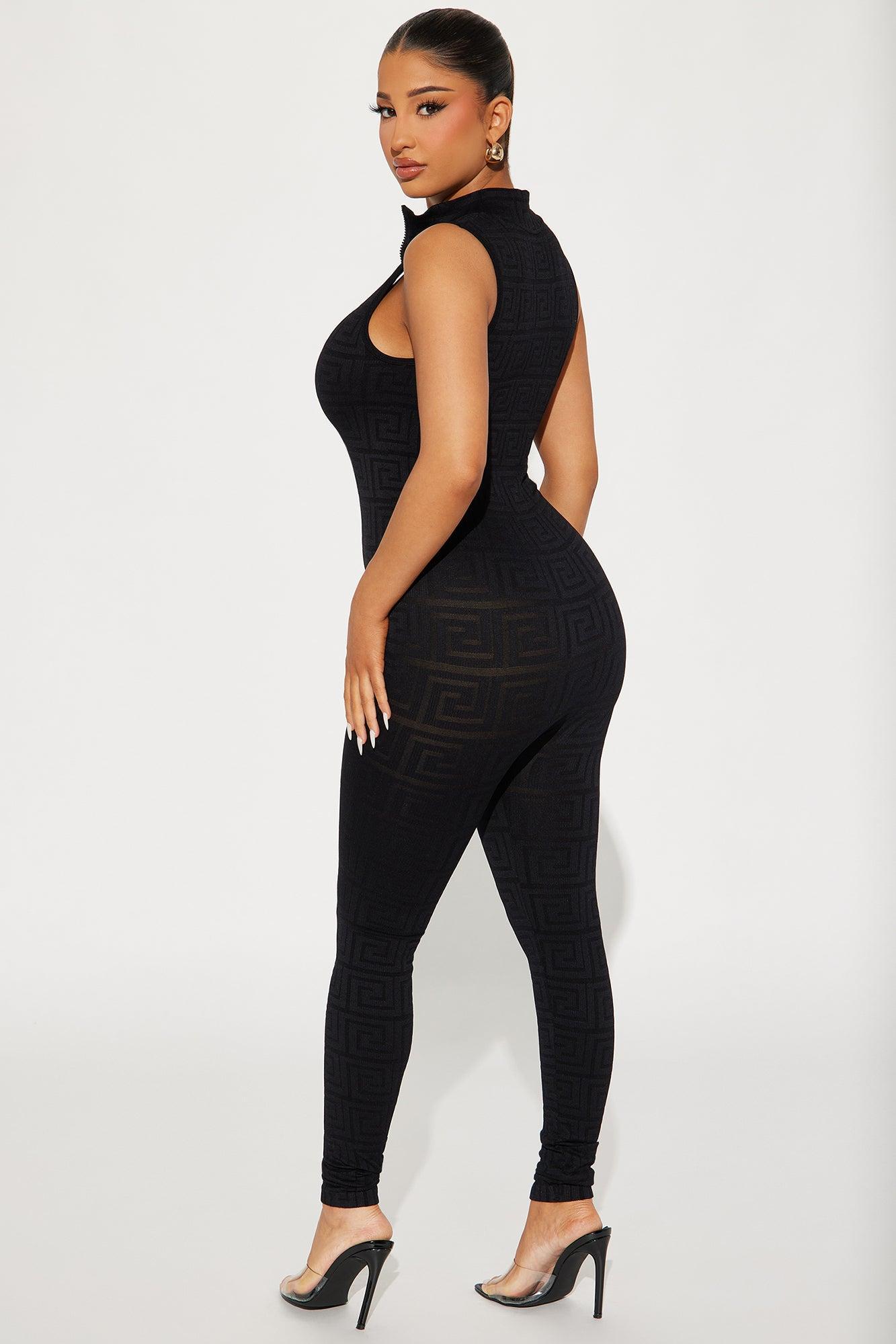 Bianka Seamless Jumpsuit - Black Product Image