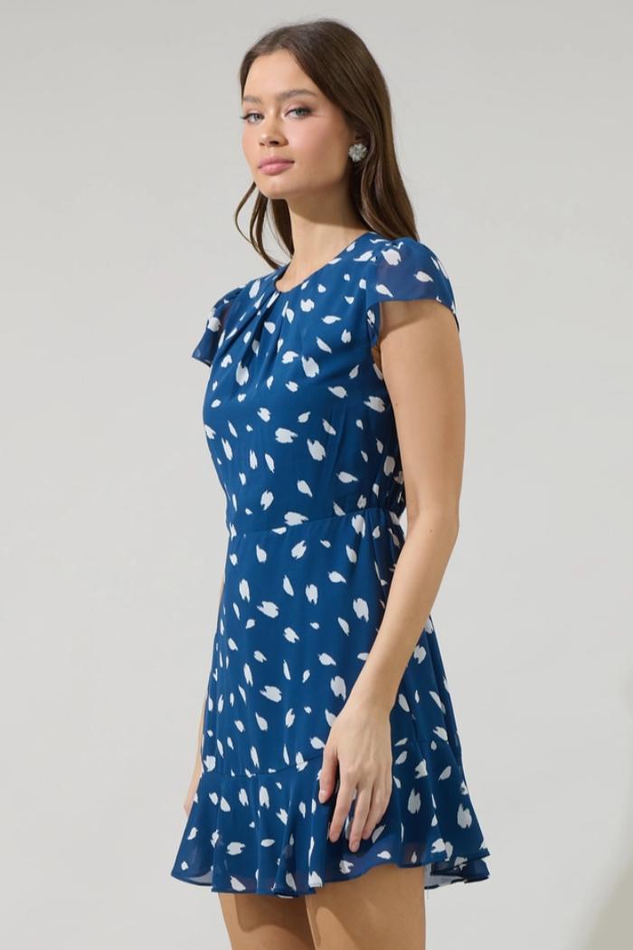 Elodie Dot Aviella Ruffle Mini Dress Product Image