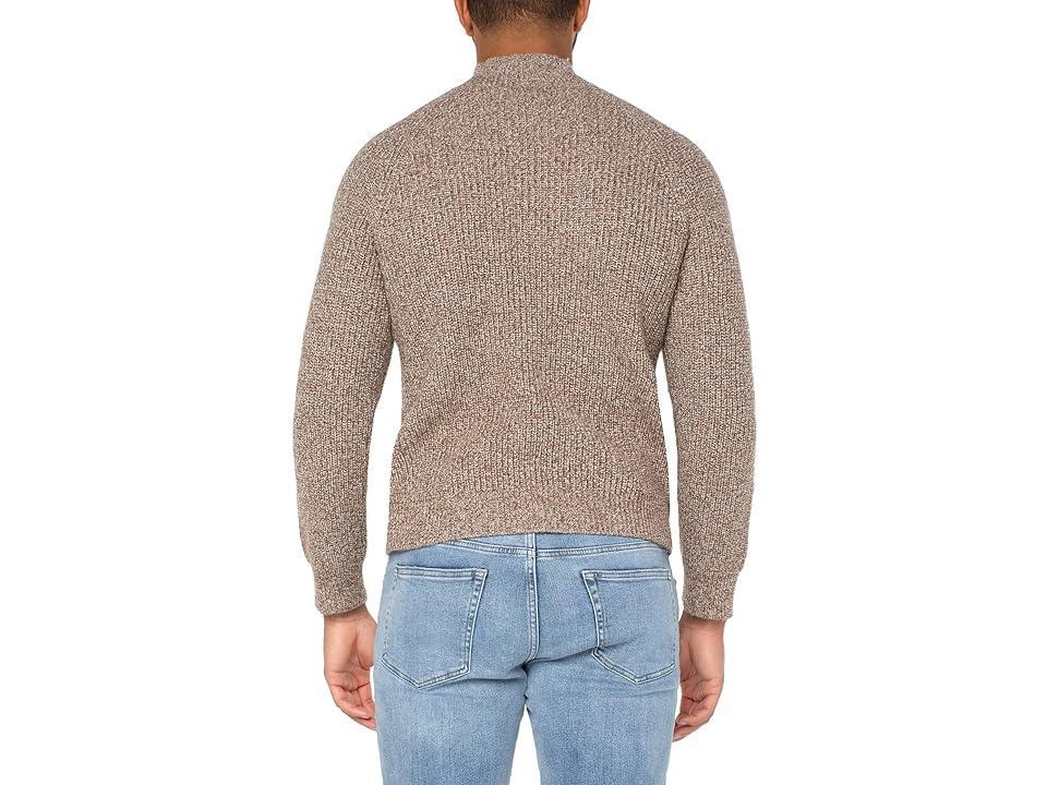 Liverpool Los Angeles Shaker Stitch Mock Neck Sweater (Chestnut Multi) Men's Sweater Product Image