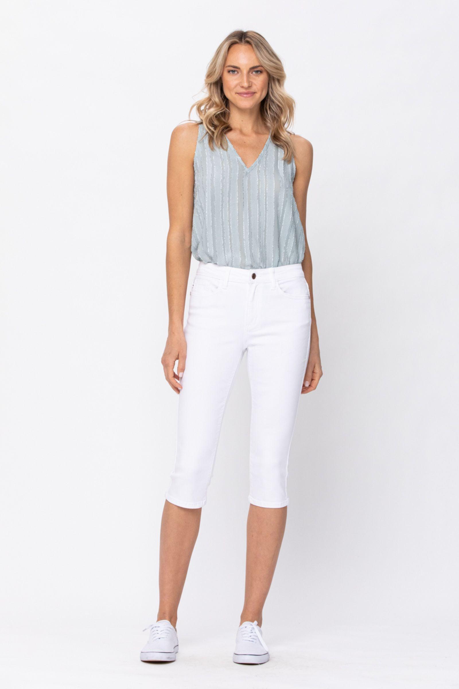 82292   Kathy Mid-Rise Capri by Judy Blue Jeans Product Image