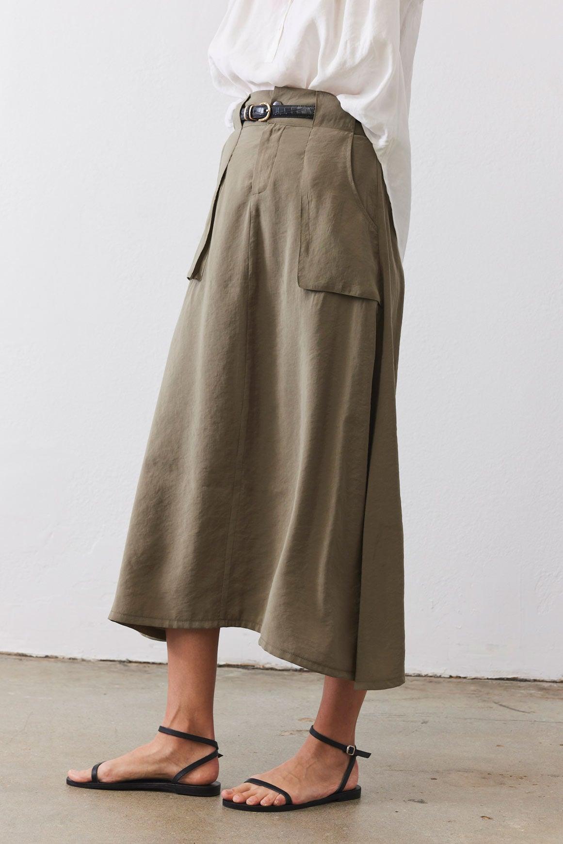 Light Poplin Utility Skirt Product Image