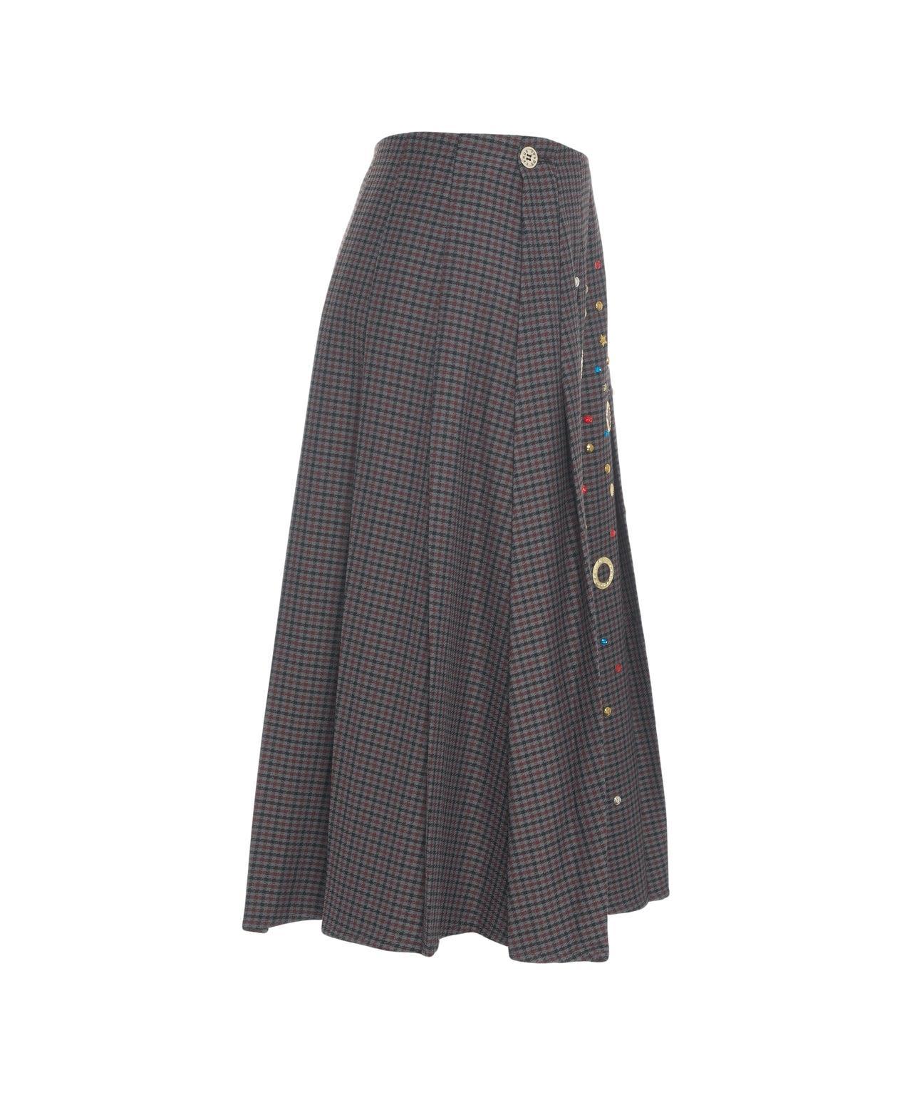 Midi skirt with appliques Product Image