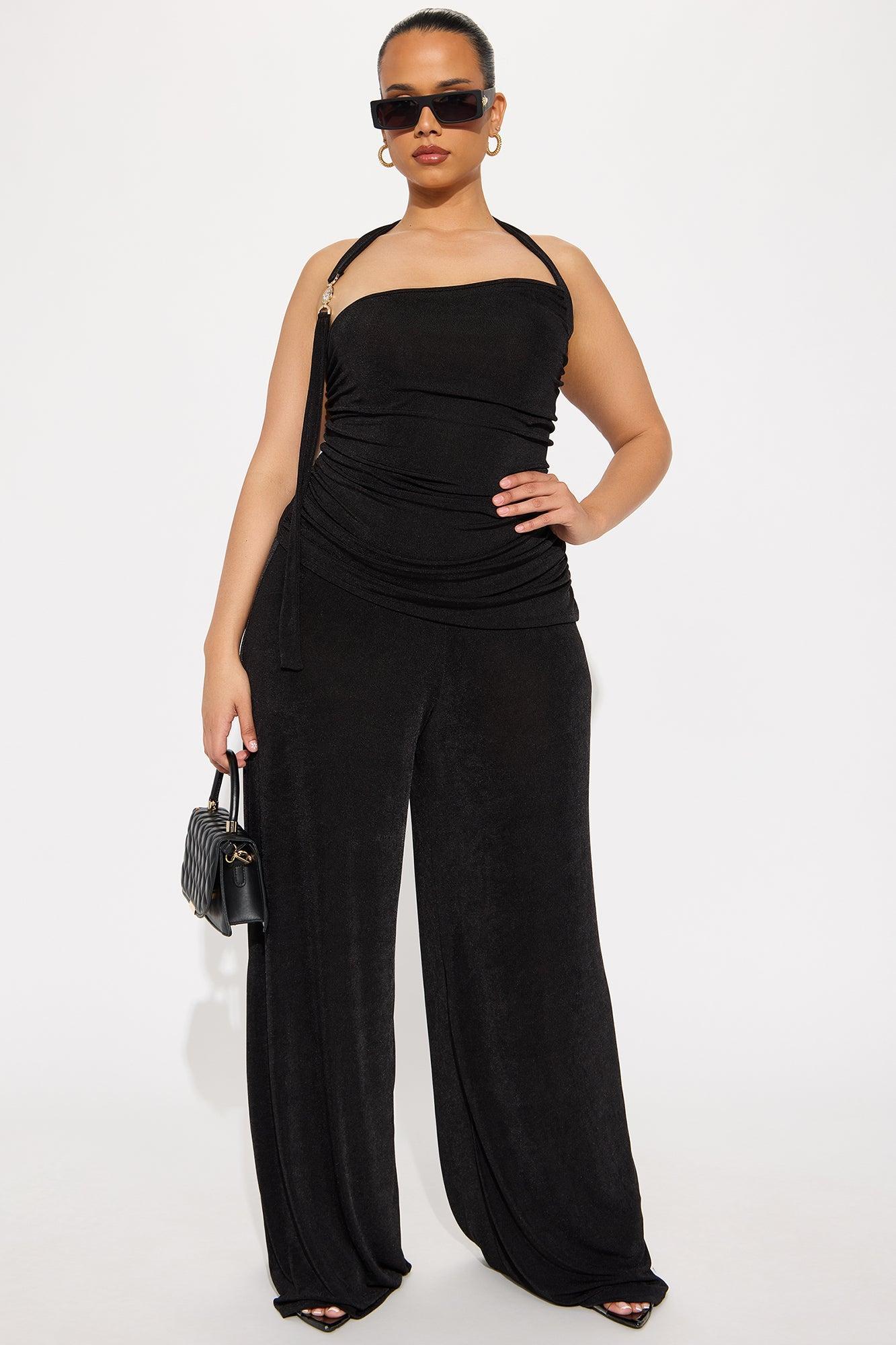 Modern Style Pant Set - Black Product Image