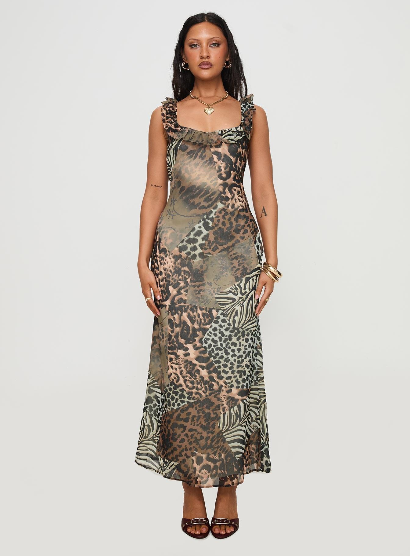 Ismeralda Maxi Dress Leopard Product Image