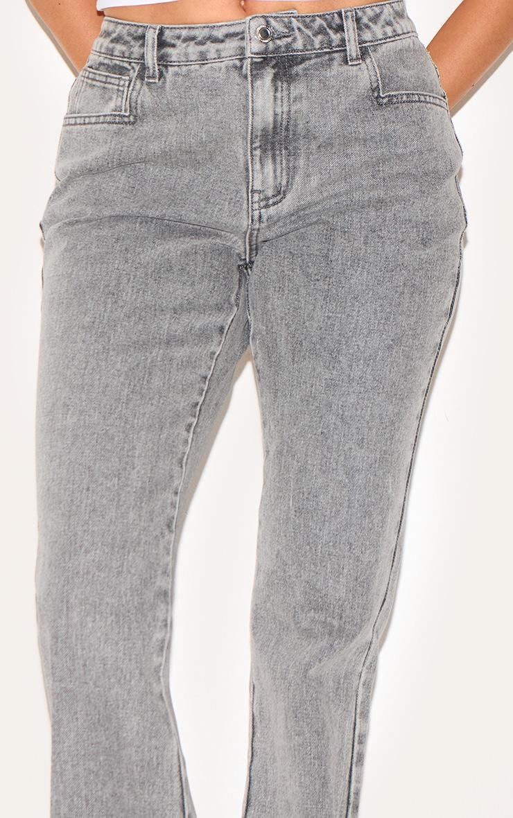 Grey Slim Fit Flared Jeans Product Image