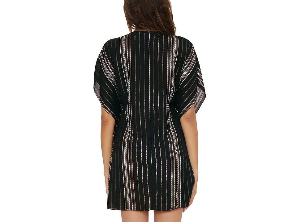 BECCA Radiance Metallic Stripe Tunic Women's Dress Product Image