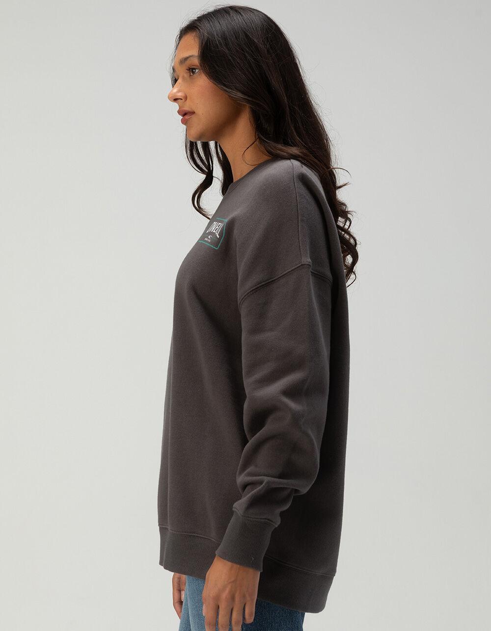 O'NEILL Choice Womens Oversized Crewneck Sweatshirt - WASHED BLACK Product Image