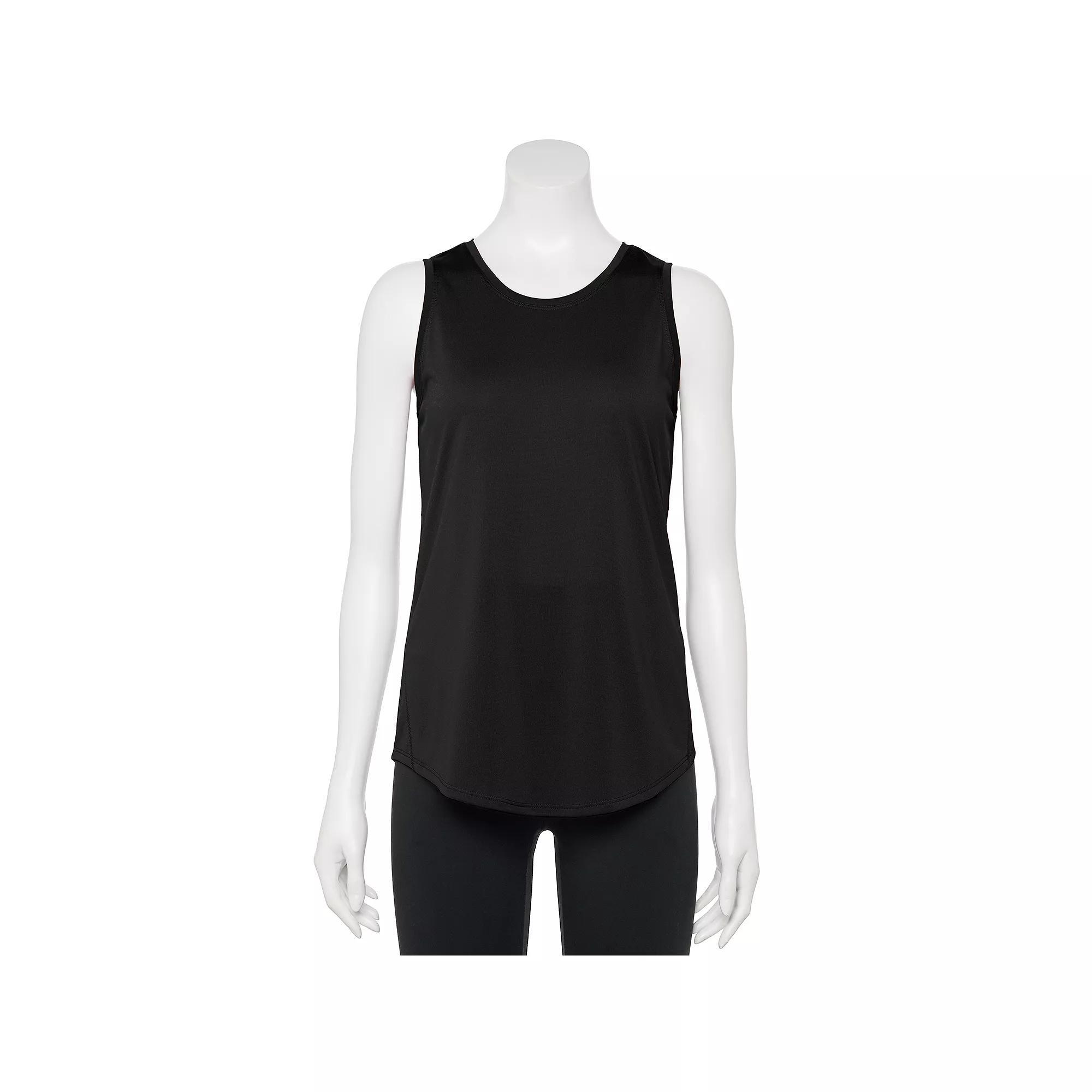 Women's Tek Gear® Core Crewneck Tank Top, Size: XS, Black Product Image